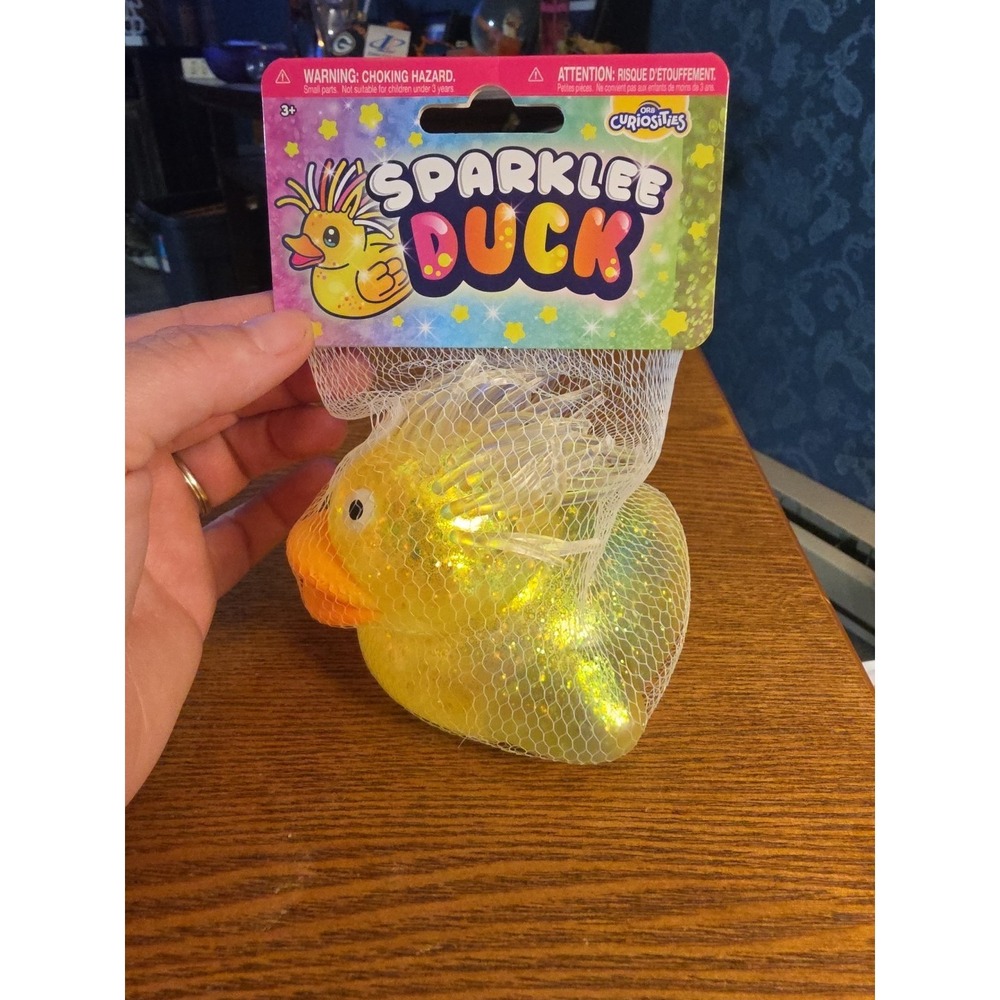 Curiosities Sparklee Duck Glitter‎ Squishy Toy Yellow